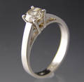 Solitaire ring ca. 0.50 ct.