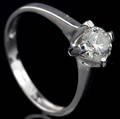 Solitaire ring ca. 0.74 ct.