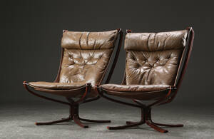 Sigurd Resell. Par Falcon lounge lænestole 2