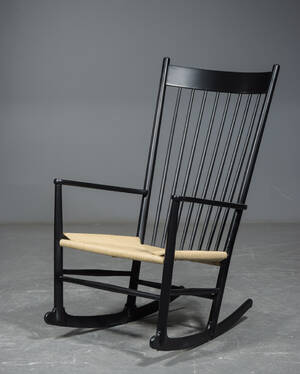 Hans J. Wegner, gyngestol, sortlakeret, model J16