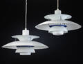 Poul Henningsen. Par PH5 pendler, hvid 2
