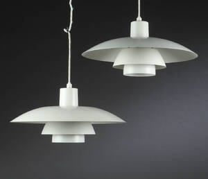 Poul Henningsen. Par PH4 pendler, hvide 2