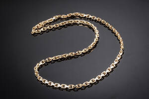 Halskæde af guld 14 kt., ankerkæde. Vægt 35,7 gr.