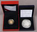 Danmark. H.C. Andersen, Eventyrserien. 10 kroner guldmønt og 10 kroner sølvmønt 2