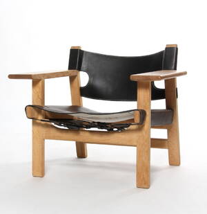 Børge Mogensen. Den spanske stol, lænestol, model 2226