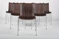 Fredericia Furniture Seks Agitari stole - stabelbare. Design Peter Karpf, skal i wenge 6