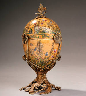 Påskeæg af bronze og porcelæn, 2000 tallet