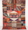Orientmatta, flatvävd, Patchwork, 277x202 cm