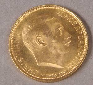 Danmark. Chr. X. 1913, 20 kroner guldmønt