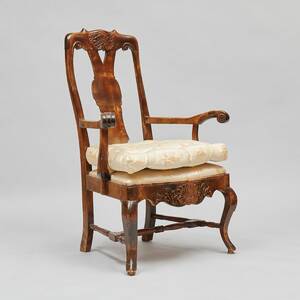 Karmstol, senbarockstil