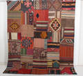 Orientmatta, flatvävd, Patchwork, 231x200 cm