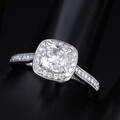 Diamantring af 14 kt. hvidguld, i alt ca. 1.39 ct