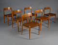 N. O. Møller.  Spisestole 6