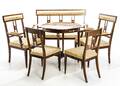 SALONGSGRUPP, 6 delar, empire stil