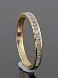 18K half eternity diamond ring approx. 0.27ct