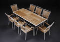 Havemøbler. Havebord samt otte armstole 9