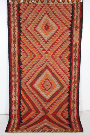 Orientmatta, flatvävd, Harsin kelim, 244x128 cm