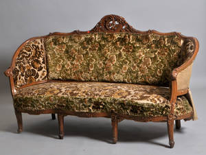 Soffa i rokokostil