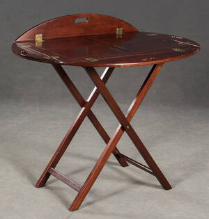 Klapptisch, Mahagoni