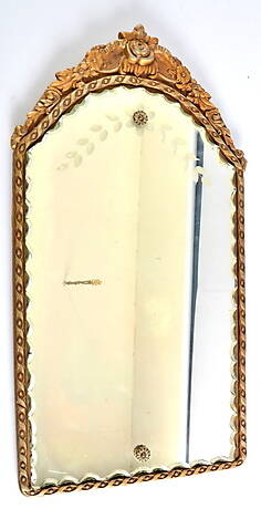 SPEGEL, förgylld, 1900-tal.