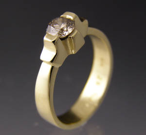 Solitaire ring ca. 0.51 ct. Denne auktion er annulleret - se nu vare 1913375