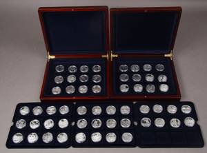 Danmarks Historie. Sølvmønter i æsker 56