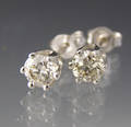 Par brillant ørestikker ca. 1.05 ct.