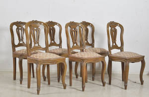6 st stolar i rokokostil 6