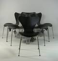 Arne Jacobsen, sechs Stapelstühle 3107, für Fritz Hansen 6