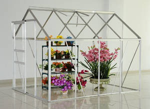 Drivhus i polycarbonat med sokkel - 4,75 m3