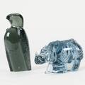 GLASFIGURINER 2st, Paul Hoff för WWF h8,5-18cm
