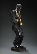 Figur af bemalet glasfiber.  Denne vare er sat til omsalg under nyt varenummer 4106046