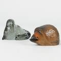 GLASFIGURINER 2st, Paul Hoff för WWF l12-13cm