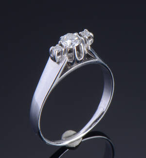 Brillantring ca 0.26 ct