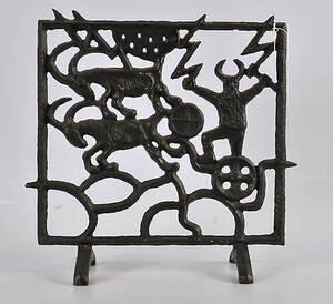 GNISTSKYDD, gjutjärn, Olle Hermansson, Husqvarna, 1960-tal.