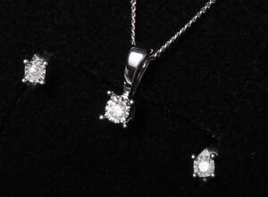 Smykkesæt af sterlingsølv prydet med diamanter 0,02 ct. 3 Denne vare er sat til omsalg under nyt varenummer 4524115