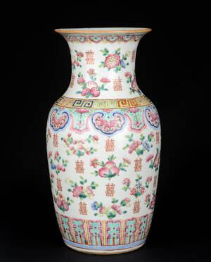 Kinesisk vase af porcelæn, 1800-tallet
