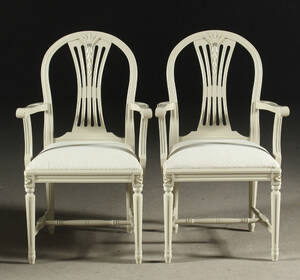 Karmstolar, gustaviansk stil 2