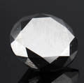 Uindfattet behandlet sort brillant ca. 7.37 ct.