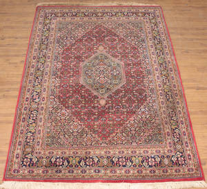 Kasmirh tæppe i Bidjamønster, 245x176 cm.