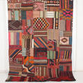 Orientmatta, flatvävd, Patchwork, 262x200 cm