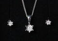 Smykkesæt af sterlingsølv prydet med diamanter 0,06 ct. 3