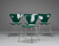 Arne Jacobsen. Fire stole Syveren model. 3107 4
