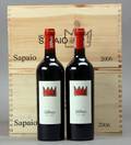 12 flasker Sapaio, 2006. Podere Sapaio, DOC Superiore Bolgheri