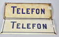 EMALJERADE SKYLTAR, 2 st, Telefon.