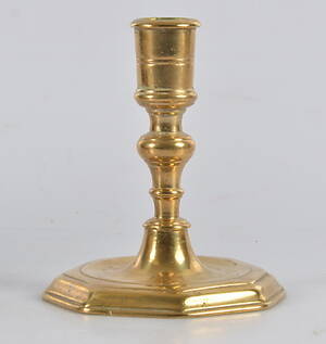 LJUSSTAKE Mässing, barock, 1700-tal.