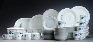 Bing  Grøndahl. Cumulus service af porcelæn 78