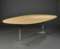Piet HeinBruno MathssonArne Jacobsen. Superellipse bord med plade af egetræ