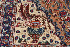 Matta, figural Kashmar, nordöstra Persien. 380 x 250.