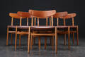 Hans J. Wegner. Spisestuestole, model CH-23 6 Denne vare er sat til omsalg under nyt varenummer 4306700